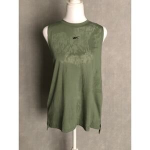 Reebok Women's Size Large Burnout Tank Green NEW